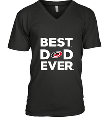 Best Carolina Hurricanes Dad Ever Hockey NHL Fathers Day GIft For Daddy Men's V-Neck T-Shirt Men's V-Neck T-Shirt - amzapparel