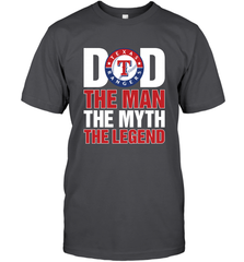 Texas Rangers Dad The Man The Myth The Legend Father's Day MLB Men's T-Shirt Men's T-Shirt - amzapparel