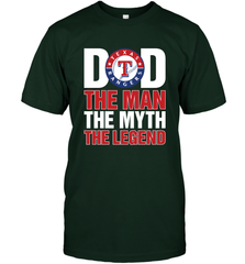 Texas Rangers Dad The Man The Myth The Legend Father's Day MLB Men's T-Shirt Men's T-Shirt - amzapparel