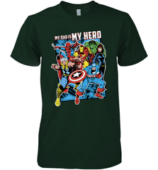 Marvel Heros My Dad My Hero Father's Day Gifts Men's Premium T-Shirt Men's Premium T-Shirt - amzapparel
