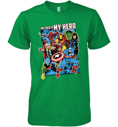 Marvel Heros My Dad My Hero Father's Day Gifts Men's Premium T-Shirt