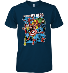Marvel Heros My Dad My Hero Father's Day Gifts Men's Premium T-Shirt Men's Premium T-Shirt - amzapparel