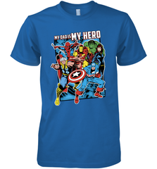 Marvel Heros My Dad My Hero Father's Day Gifts Men's Premium T-Shirt Men's Premium T-Shirt - amzapparel