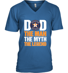 Houston Astros Dad The Man The Myth The Legend Father's Day MLB Men's V-Neck T-Shirt Men's V-Neck T-Shirt - amzapparel