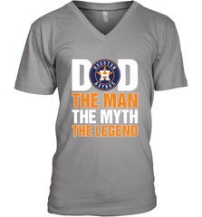 Houston Astros Dad The Man The Myth The Legend Father's Day MLB Men's V-Neck T-Shirt Men's V-Neck T-Shirt - amzapparel