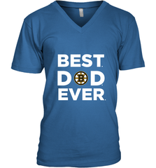 Best Boston Bruins Dad Ever Hockey NHL Fathers Day GIft For Daddy Men's V-Neck T-Shirt Men's V-Neck T-Shirt - amzapparel