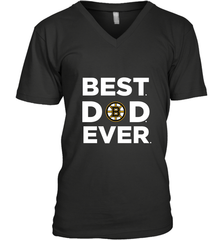 Best Boston Bruins Dad Ever Hockey NHL Fathers Day GIft For Daddy Men's V-Neck T-Shirt Men's V-Neck T-Shirt - amzapparel