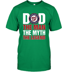 Washington Nationals Dad The Man The Myth The Legend Father's Day MLB Men's T-Shirt Men's T-Shirt - amzapparel