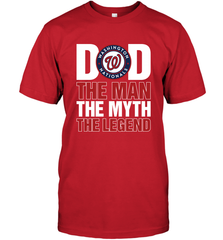 Washington Nationals Dad The Man The Myth The Legend Father's Day MLB Men's T-Shirt Men's T-Shirt - amzapparel