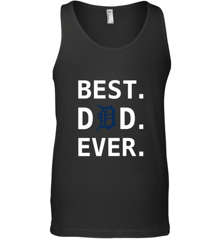 Best Detroit Tigers Dad Ever Baseball MLB Fathers Day Men's Tank Top Men's Tank Top / Black / XS Men's Tank Top - amzapparel