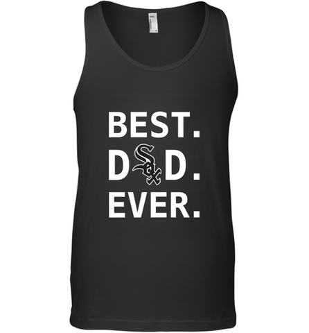 Best Chicago White Sox Dad Ever Baseball MLB Fathers Day Men's Tank Top Men's Tank Top / Black / XS Men's Tank Top - amzapparel