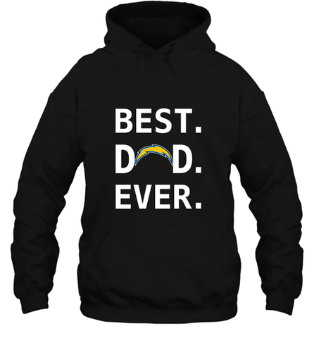 Best Los Angeles Chargers Dad Best Dad Ever NFL Football Fathers Day Hooded Sweatshirt Hooded Sweatshirt / Black / S Hooded Sweatshirt - amzapparel