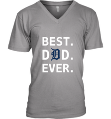 Best Detroit Tigers Dad Ever Baseball MLB Fathers Day Men's V-Neck T-Shirt Men's V-Neck T-Shirt - amzapparel