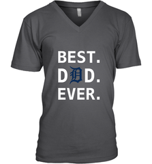 Best Detroit Tigers Dad Ever Baseball MLB Fathers Day Men's V-Neck T-Shirt Men's V-Neck T-Shirt - amzapparel