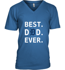 Best Detroit Tigers Dad Ever Baseball MLB Fathers Day Men's V-Neck T-Shirt Men's V-Neck T-Shirt - amzapparel