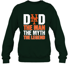 New York Mets Dad The Man The Myth The Legend Father's Day MLB Crewneck Sweatshirt Crewneck Sweatshirt - amzapparel