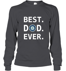 Best Seattle Mariners Dad Ever Baseball MLB Fathers Day Long Sleeve T-Shirt Long Sleeve T-Shirt - amzapparel
