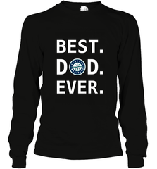 Best Seattle Mariners Dad Ever Baseball MLB Fathers Day Long Sleeve T-Shirt Long Sleeve T-Shirt - amzapparel