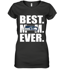 Best Seattle Seahawks Mom Ever NFL Team Mother's Day Gift Women's V-Neck T-Shirt Women's V-Neck T-Shirt - amzapparel