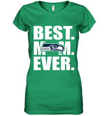 Best Seattle Seahawks Mom Ever NFL Team Mother's Day Gift Women's V-Neck T-Shirt Women's V-Neck T-Shirt - amzapparel