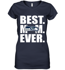 Best Seattle Seahawks Mom Ever NFL Team Mother's Day Gift Women's V-Neck T-Shirt Women's V-Neck T-Shirt - amzapparel