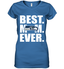 Best Seattle Seahawks Mom Ever NFL Team Mother's Day Gift Women's V-Neck T-Shirt Women's V-Neck T-Shirt - amzapparel