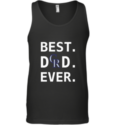 Best Colorado Rockies Dad Ever Baseball MLB Fathers Day Men's Tank Top