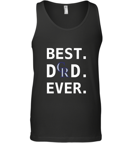 Best Colorado Rockies Dad Ever Baseball MLB Fathers Day Men's Tank Top Men's Tank Top / Black / XS Men's Tank Top - amzapparel