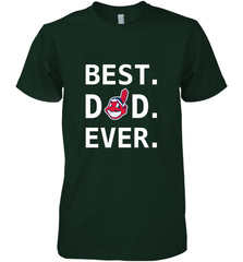 Best Cleveland Indians Dad Ever Baseball MLB Fathers Day Men's Premium T-Shirt Men's Premium T-Shirt - amzapparel