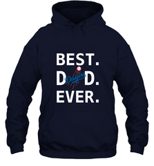 Best Los Angeles Dodgers Dad Ever Baseball MLB Fathers Day Hooded Sweatshirt Hooded Sweatshirt - amzapparel