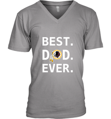 Best Washington Redskins Dad Best Dad Ever NFL Football Fathers Day Men's V-Neck T-Shirt Men's V-Neck T-Shirt - amzapparel