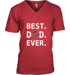 Best Baltimore Orioles Dad Ever Baseball MLB Fathers Day Men's V-Neck T-Shirt Men's V-Neck T-Shirt - amzapparel