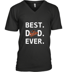 Best Baltimore Orioles Dad Ever Baseball MLB Fathers Day Men's V-Neck T-Shirt Men's V-Neck T-Shirt - amzapparel