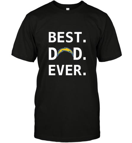 Best Los Angeles Chargers Dad Best Dad Ever NFL Football Fathers Day Men's T-Shirt Men's T-Shirt / Black / S Men's T-Shirt - amzapparel