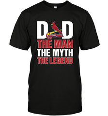 St Louis Cardinals Dad The Man The Myth The Legend Father's Day MLB Men's T-Shirt Men's T-Shirt - amzapparel