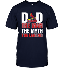 St Louis Cardinals Dad The Man The Myth The Legend Father's Day MLB Men's T-Shirt Men's T-Shirt - amzapparel
