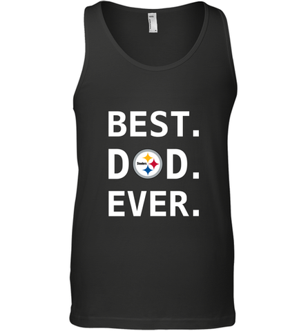 Best Pittsburgh Steelers Dad Best Dad Ever NFL Football Fathers Day Men's Tank Top Men's Tank Top / Black / XS Men's Tank Top - amzapparel