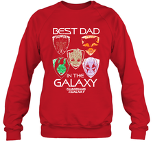 Marvel Guardians Of The Galaxy Best Dad In The Galaxy Father's Day Gifts Crewneck Sweatshirt Crewneck Sweatshirt - amzapparel