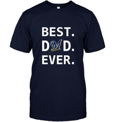 Best Milwaukee Brewers Dad Ever Baseball MLB Fathers Day Men's T-Shirt Men's T-Shirt - amzapparel