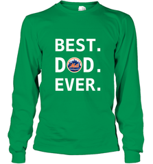 Best New York Mets Dad Ever Baseball MLB Fathers Day Long Sleeve T-Shirt Long Sleeve T-Shirt - amzapparel