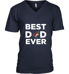 Best Arizona Coyotes Dad Ever Hockey NHL Fathers Day GIft For Daddy Men's V-Neck T-Shirt