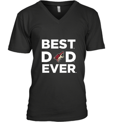 Best Arizona Coyotes Dad Ever Hockey NHL Fathers Day GIft For Daddy Men's V-Neck T-Shirt