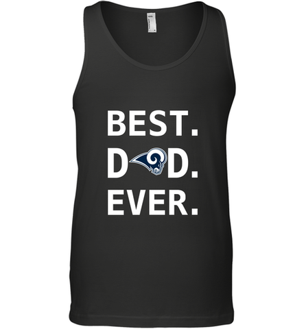 Best Los Angeles Rams Dad Best Dad Ever NFL Football Fathers Day Men's Tank Top Men's Tank Top / Black / XS Men's Tank Top - amzapparel