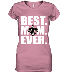 Best New Orleans Saints Mom Ever NFL Team Mother's Day Gift Women's V-Neck T-Shirt Women's V-Neck T-Shirt - amzapparel
