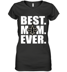 Best New Orleans Saints Mom Ever NFL Team Mother's Day Gift Women's V-Neck T-Shirt Women's V-Neck T-Shirt - amzapparel