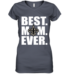 Best New Orleans Saints Mom Ever NFL Team Mother's Day Gift Women's V-Neck T-Shirt Women's V-Neck T-Shirt - amzapparel