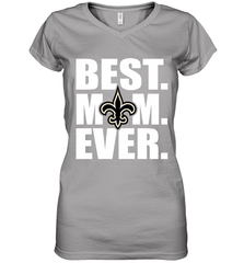 Best New Orleans Saints Mom Ever NFL Team Mother's Day Gift Women's V-Neck T-Shirt Women's V-Neck T-Shirt - amzapparel