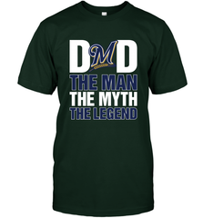 Milwaukee Brewers Dad The Man The Myth The Legend Father's Day MLB Men's T-Shirt Men's T-Shirt - amzapparel