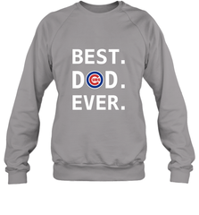 Best Chicago Cubs Dad Ever Baseball MLB Fathers Day Crewneck Sweatshirt Crewneck Sweatshirt - amzapparel