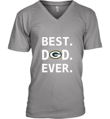Best Green Bay Packers Dad Best Dad Ever NFL Football Fathers Day Men's V-Neck T-Shirt Men's V-Neck T-Shirt - amzapparel